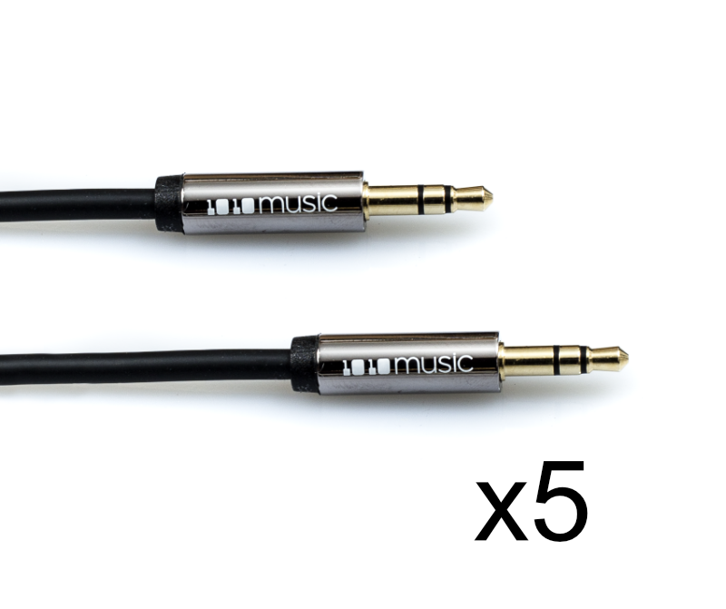 3.5 mm Male to 6.35 mm Male Stereo Breakout Cable - 1010music LLC